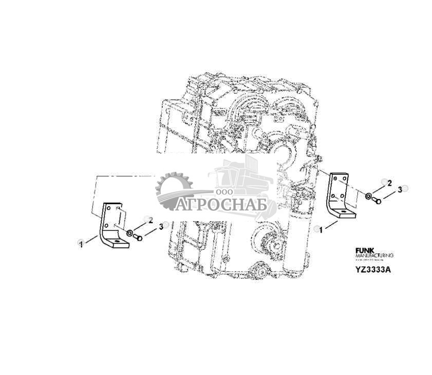 TRANSMISSION CASE MOUNTS REAR 